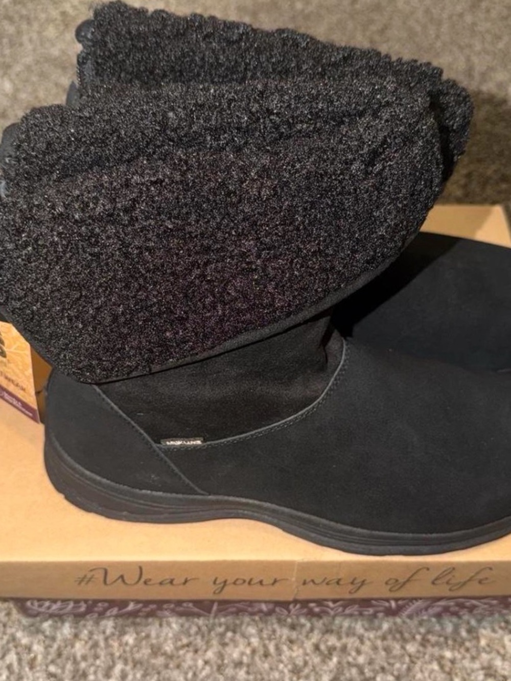 Women's Black Suede Ankle Boots